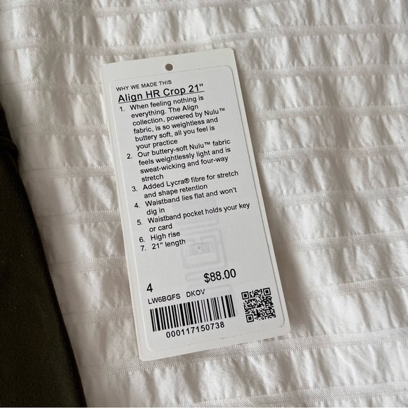 Lululemon Align High Rise Leggings 21” Dark Olive sz 4 - Picture 7 of 8